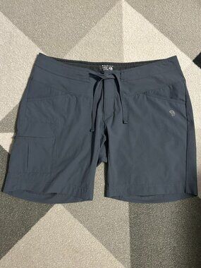 Mountain Hardwear Gray Nylon Blend hiking Outdoor Shorts Women's Size 8